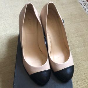 J crew Etta Cap toe Leather Pumps